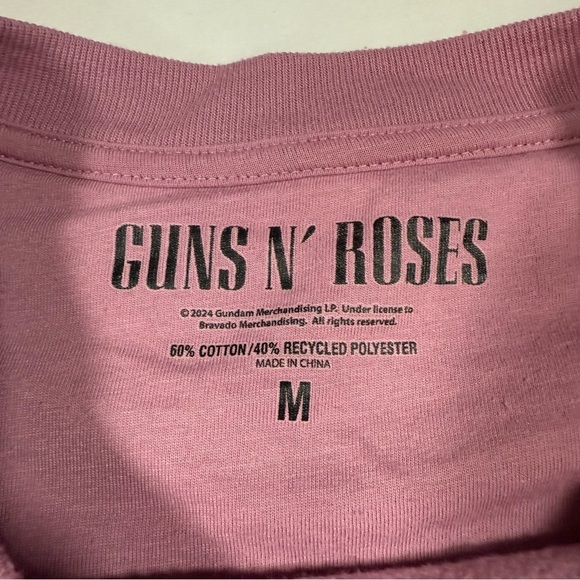 Guns N' Roses Women's Pink Crew Neck Sweater - Picture 3 of 7